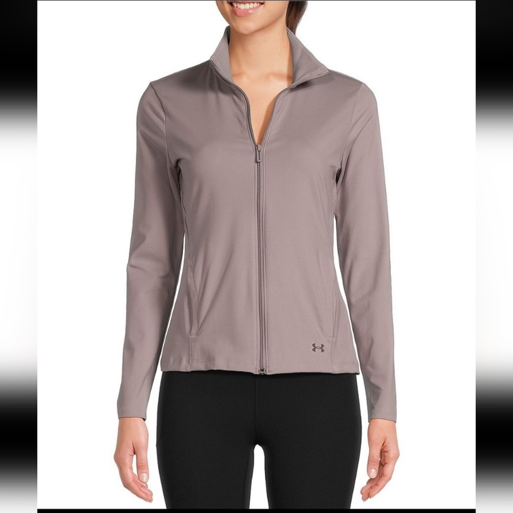 Under Armour Size 2XL Tetra Grey Zip-Up Jacket